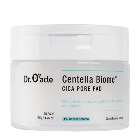 Dr.Oracle - Centella Biome Cica Pore Pad - Zklidňující polštářek na obličej - 135 g