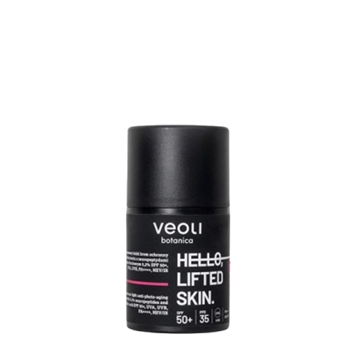 Veoli Botanica - Hello, Lifted Skin - Širokopásmový lehký ochranný krém proti fotostárnutí SPF 50+, UVA, UVB, PA++++, HEV/IR - 50 ml