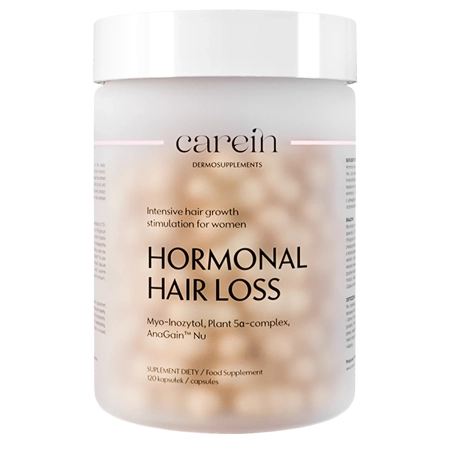 Carein - Hormonal Hair Loss - Dermosuplement - Ztráta vlasů z hormonálních příčin - 120 kapslí