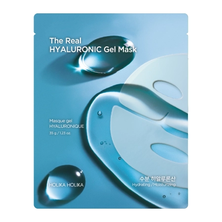 Holika Holika - The Real Gel Mask Hyaluronic - Celonoční maska pro suchou a dehydratovanou pleť - 35 g