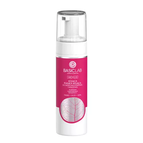 BasicLab - Micellis - Zklidňující čisticí pěna pro citlivou a kuperózní pleť - 150 ml