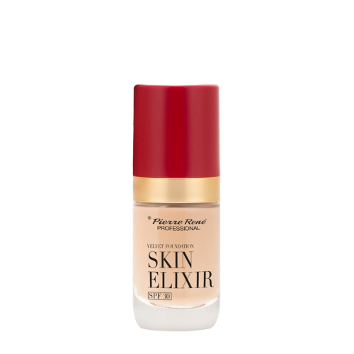 Pierre Rene - Skin Elixir SPF30 Velvet Foundation - Dlouhotrvající make-up na obličej - 01 - 25 ml