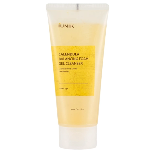 iUNIK - Calendula Balancing Foam Gel Cleanser - Jemný čistící gel na obličej - 150 ml
