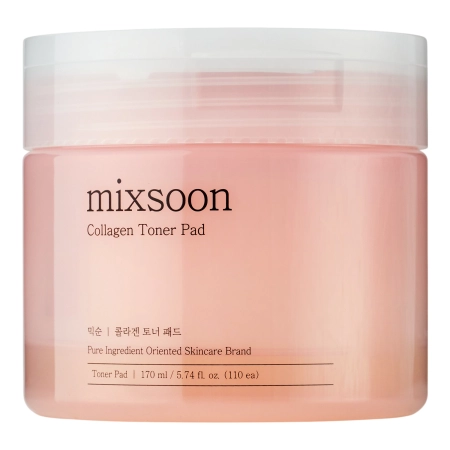 Mixsoon - Collagen Toner Pad - Zpevňující kolagenové polštářky na obličej - 170ml/110ks.