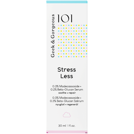 Geek & Gorgeous - Stress Less Beta Glucan + Madecassoside - 0,5 % - Gelové sérum s beta-glukanem a Madecassosideem - 30 ml