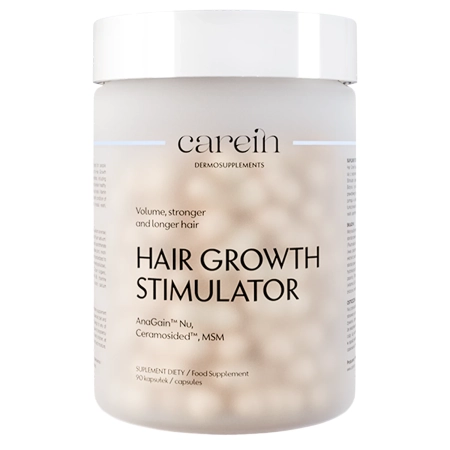 Carein - Hair Growth Stimulator - Dermosuplement - Nadměrné vypadávání vlasů - 90 kapslí