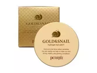 Petitfee - Gold & Snail Hydrogel Eye Patch - Hydrogelové náplasti pod oči se šnečím slizem - 60 ks / 84 g
