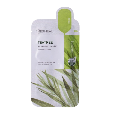 Mediheal - Teatree Essential Mask - Zklidňující pleťová maska v plátýnku - 1ks/24ml