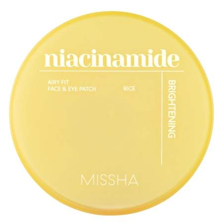 Missha - Airy Fit Niacinamide Brightening Face & Eye Patch - Rozjasňující hydrogelové náplasti s niacinamidem - 60 ks