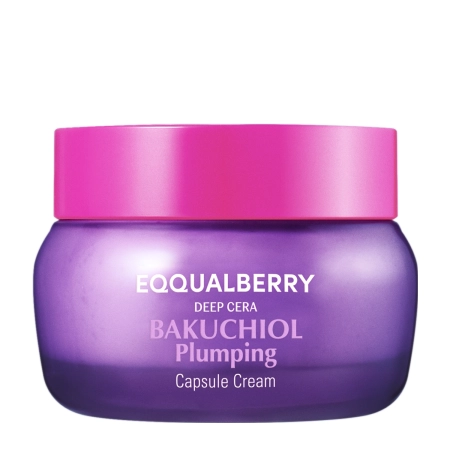 EQQUALBERRY - Bakuchiol Plumping Capsule Cream - Zpevňující a hydratační krém na obličej s bakuchiolem - 50ml