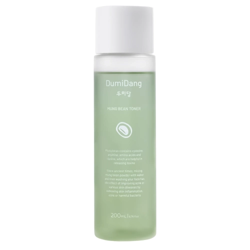 DumiDang - Mung Bean Essence Toner - Hydratační a zklidňující toner-essence na obličej - 200 ml