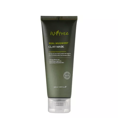 Isntree - Real Mugwort Calming Clay Mask - Jílová maska s pelyňkem - 100 ml