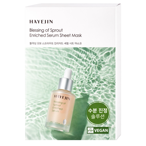 Hayejin - Blessing of Sprout Enriched Serum Sheet Mask - Hydratační pleťová maska - 1ks/25ml
