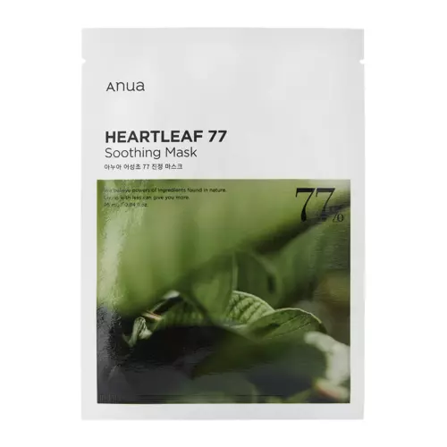 Anua - Heartleaf 77% Soothing Sheet Mask - Hydratační a zklidňující maska se 77% extraktem z toulně srdčité - 25 ml