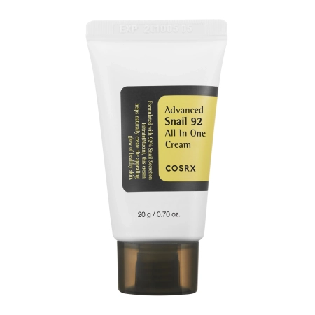 COSRX - All About Snail Kit 4-Step - Pečující sada se šnečím slizem - Jemný mycí gel - 20 ml + Hydratační esence - 30 ml + Oční krém - 5 ml + Multifunkční krém - 20 g