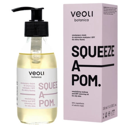 Veoli Botanica - Emulgující olej na odstraňování make-upu a SPF pro mastnou pleť - 150 ml