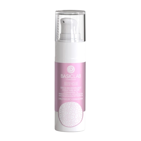 BasicLab - Esteticus - Elasticita a obnova - Regenerační sérum pro obnovu pleti s ceramidy 1 % a peptidy 5 % - 30 ml