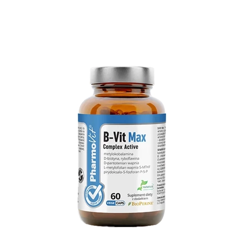 Pharmovit - B-Vit Max Complex Active - Doplněk stravy - Kapsle - 60ks