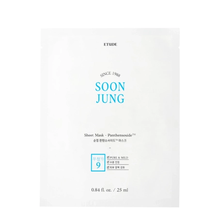 Etude House - Soon Jung Panthensoside Sheet Mask - Zklidňující textilní maska - 25 ml
