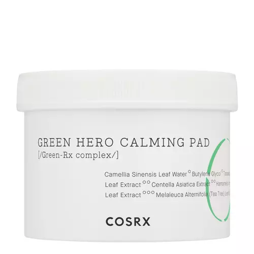 COSRX - One Step Green Hero Calming Pad - Zklidňující pleťové tampony - 70 ks / 135 ml