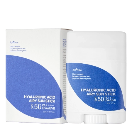 Isntree - Hyaluronic Acid Airy Sun Stick SPF 50+ PA ++++ - SPF krém v tyčince - 22 g