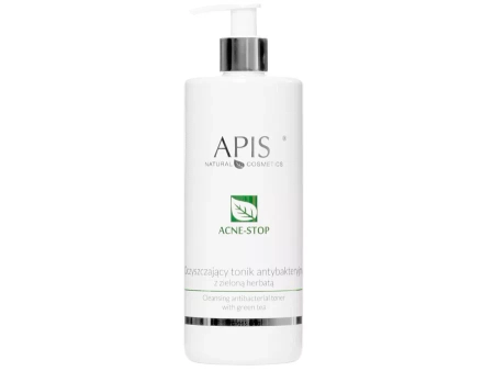 Apis - Professional - Acne-Stop - Cleansing Antibacterial Toner with Green Tea - Antibakteriální tonikum s extraktem zeleného čaje - 500 ml