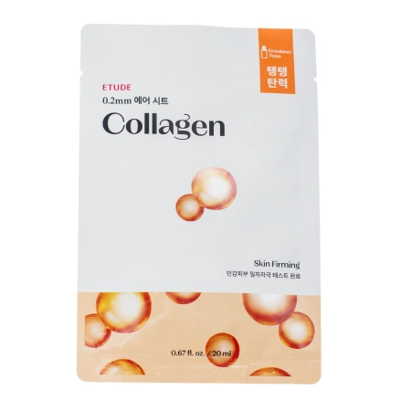 Etude House - 0.2mm Therapy Air Mask - Collagen - Vyživující maska ​​s kolagenem - 20 ml