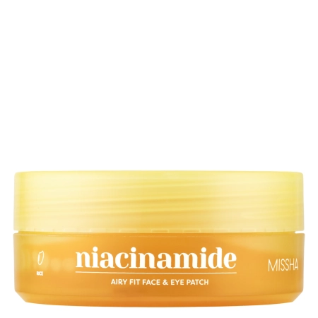 Missha - Airy Fit Niacinamide Brightening Face & Eye Patch - Rozjasňující hydrogelové náplasti s niacinamidem - 60 ks