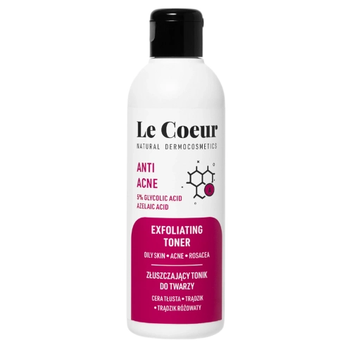 Le Coeur - Anti Acne - Exfoliační kyselinové tonikum na obličej - 200 ml