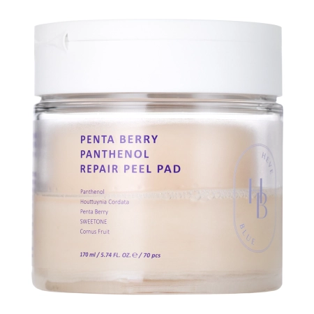 HEVEBLUE - Penta Berry Panthenol Repair Peel Pad - Exfoliační tampónky na obličej - 70 ks