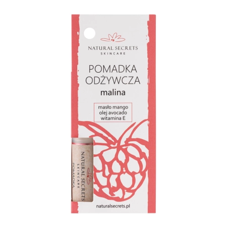Natural Secrets - Balzám na rty - Raspberry - 3,5 g