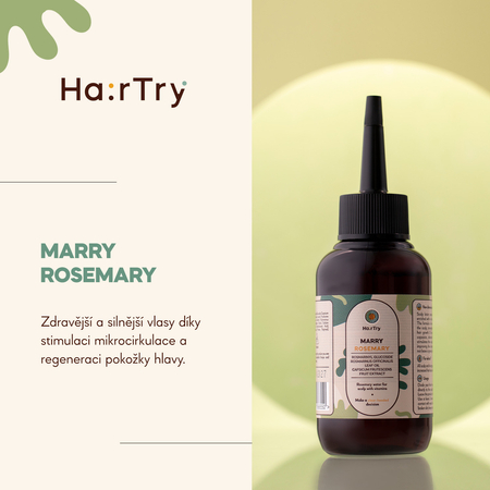 HairTry - Marry Rosemary - Rozmarýnová voda na vlasovou pokokžu s vitamíny - 100 ml