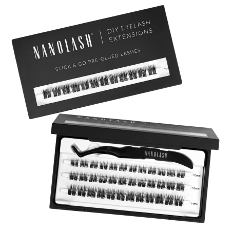 Nanolash - Stick & Go Pre-Glued Lashes - Trsy řas s lepidlem - Heartbreaker - 1 balení