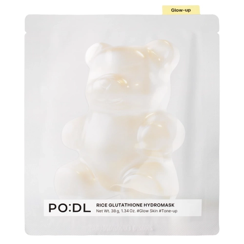 PO:DL - Rice Glutathione Hydromask - Rozjasňující gelová maska na obličej - 1 ks/28 g
