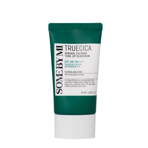 Some By Mi - Truecica Mineral Calming Tone-Up Suncream SPF50+/PA++++ - Ochranný krém se smíšeným filtrem - 50 ml
