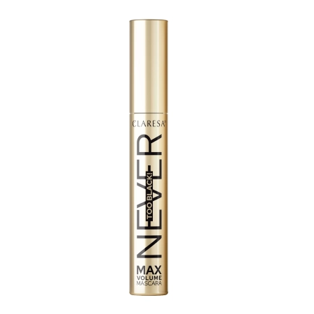 Claresa - Never Too Black! - Intenzivně černá řasenka dodávající objem - 10 g