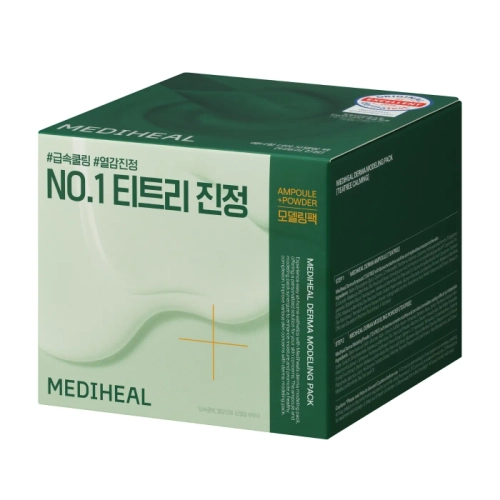 Mediheal - Derma Modeling Pack Teatree Calming 2 Step - Zklidňující sada péče o obličej - 28g + 2ml