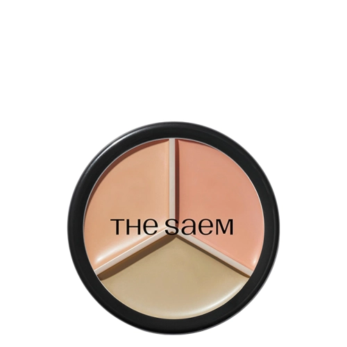 The Saem - Cover Perfection Triple Pot Concealer - Trojitý korektor v paletce - 01 Correct Beige - 13,5 g