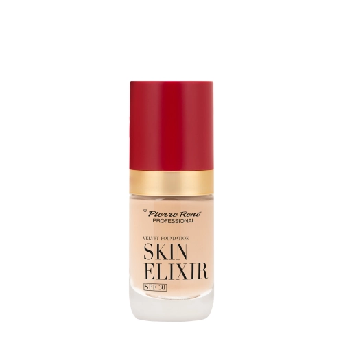 Pierre Rene - Skin Elixir SPF30 Velvet Foundation - Dlouhotrvající Make-up na obličej - 03 - 25 ml