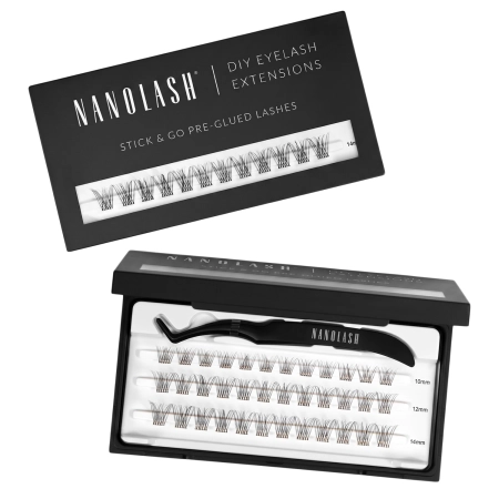 Nanolash - Stick & Go Pre-Glued Lashes - Trsy řas s lepidlem - Classy - 1 balení