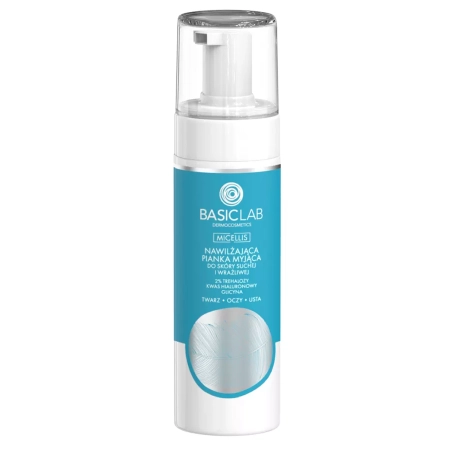 BasicLab - Micellis - Hydratační mycí pěna pro suchou a citlivou pleť - 150 ml