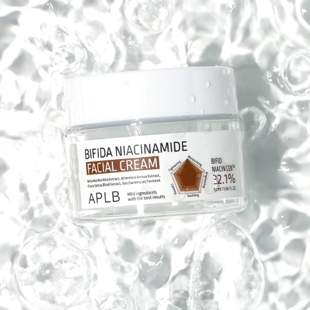 APLB - Bifida Niacinamide Facial Cream - Krém na obličej s niacinamidem pro zmenšení pórů  - 55 ml
