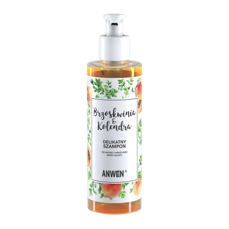 Anwen - Broskev a koriandr - Šampon pro suchou a citlivou pokožku hlavy - 200 ml