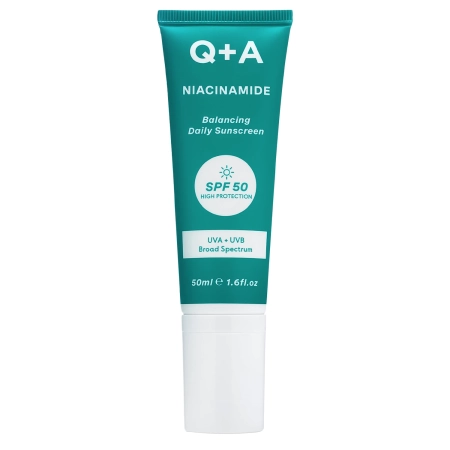 Input Polish:  
Q+A - Niacinamide SPF50 Balancing Facial Sunscreen - Równoważący Krem Przeciwsłoneczny do Twarzy z Niacynamidem i SPF50 - 50ml

Output Czech:  
Q+A - Niacinamide SPF50 Balancing Facial Sunscreen - Vyrovnávací opalovací krém na obličej s ni
