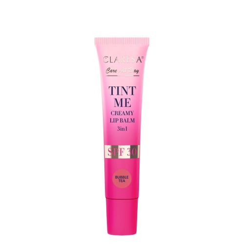 Claresa - Tint Me Creamy Lip Balm 3in1 SPF 30 - Tónovací balzám na rty s SPF 30 - Bubbletea - 12 ml