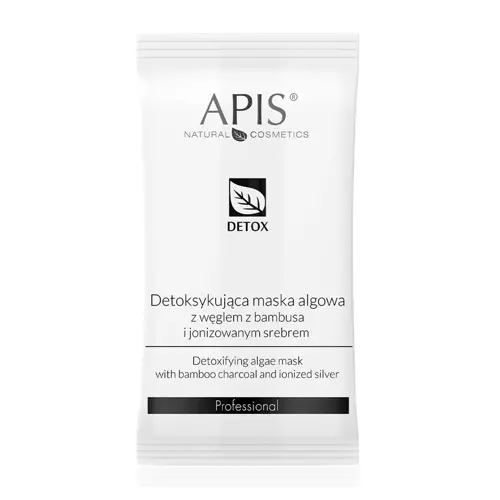 Apis - Professional - Detox - Detoxifying Algae Mask with Bamboo Charcoal and Ionized Silver - Detoxikační alginátová maska s bambusovým uhlím a ionizovaným stříbrem - 20 g
