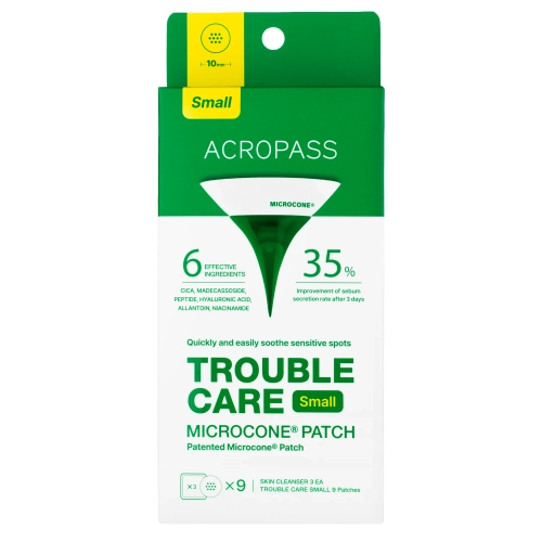AcroPass - Trouble Care Microcone Patch Small - Náplasti na nedokonalosti s mikrojehličkami - Malé - 9 ks