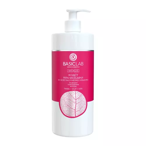 BasicLab - Micellis - Zklidňující micelární voda pro citlivou a kuperózní pleť - 500 ml
