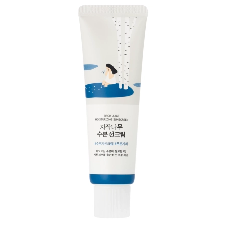 Round Lab - Birch Juice Moisturizing Sun Cream SPF50+ PA++++ - Hydratační SPF krém - 50 ml