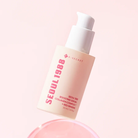 K-SECRET - SEOUL 1988 Boosting Serum : Collagen Complex 7 + Red Ginseng - Sérum s kolagenem a ženšenovým extraktem - 30 ml